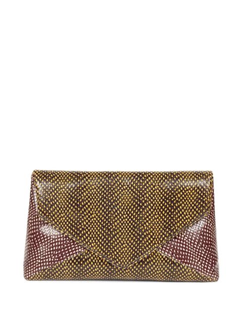 DRIES VAN NOTEN large envelope leather shoulder bag - Brown - zdjęcie produktu nr 1