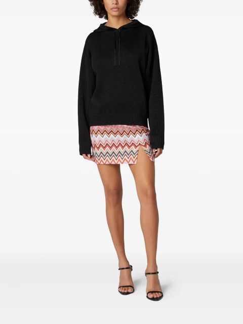 Missoni metallic-threading hoodie - Black