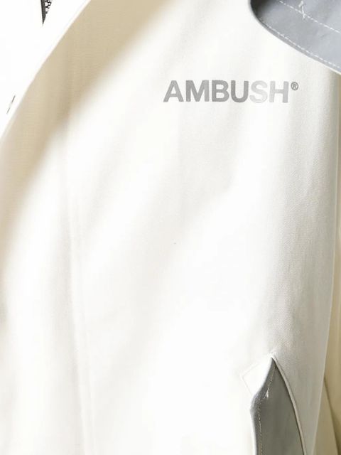 AMBUSH oversized hooded coat - White