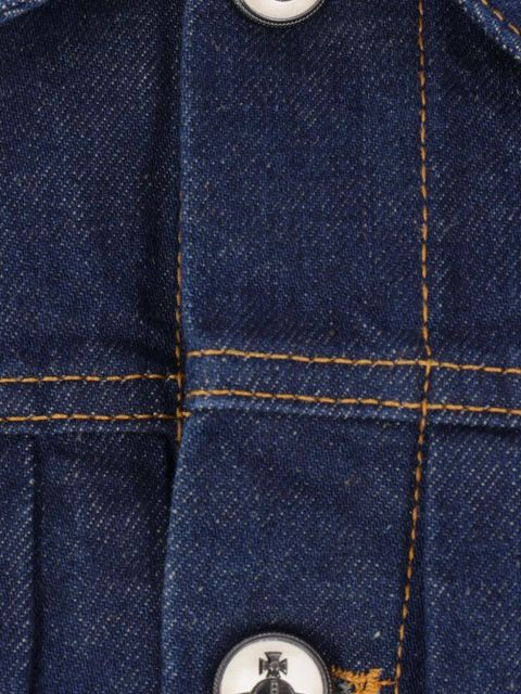 Vivienne Westwood Marlene cropped denim jacket - Blue