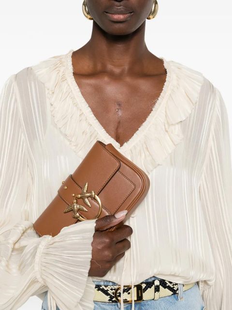 PINKO mini Love One Pocket shoulder bag - Brown