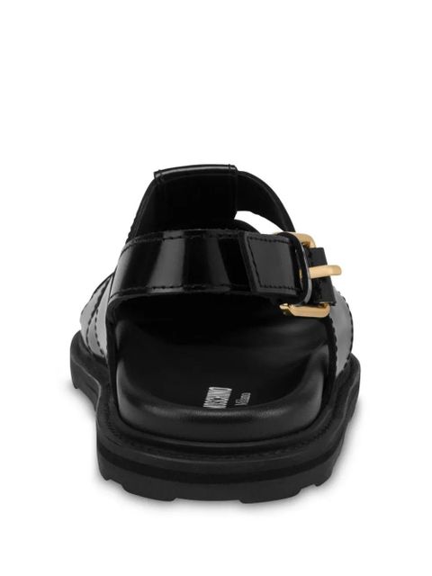 Moschino caged sandals - Black