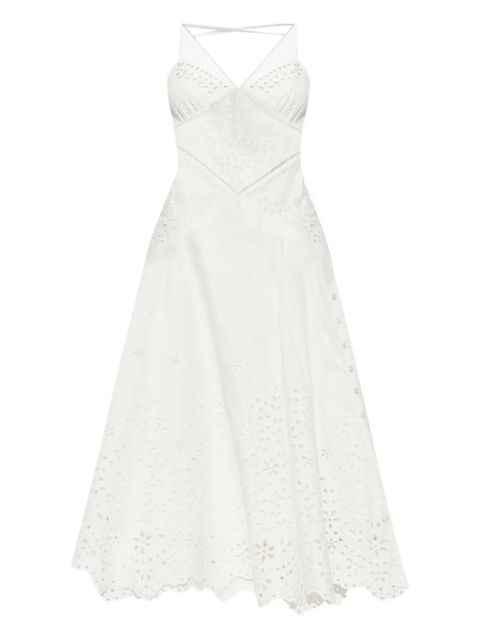 Self-Portrait cotton dress - White - zdjęcie produktu nr 1