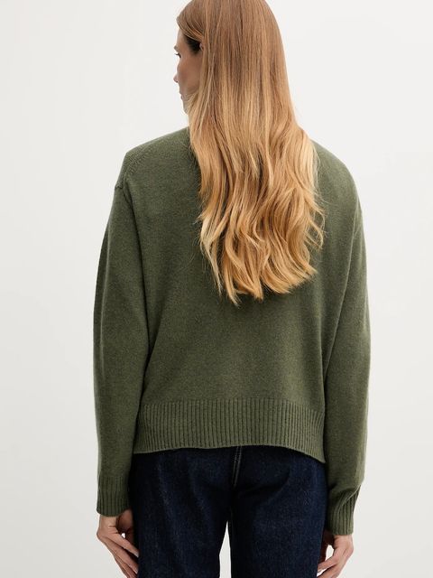 Polo Ralph Lauren kardigan wełniany damski kolor zielony 211914536