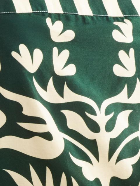 ERES Lakshya floral-print striped midi dress - Green