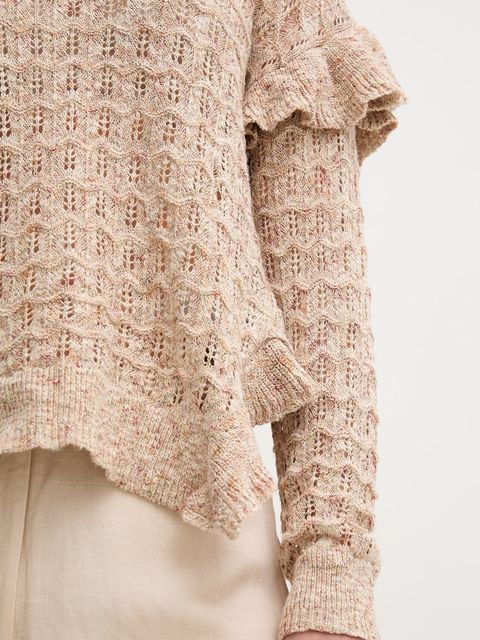 Hoss Intropia sweter z domieszką lnu