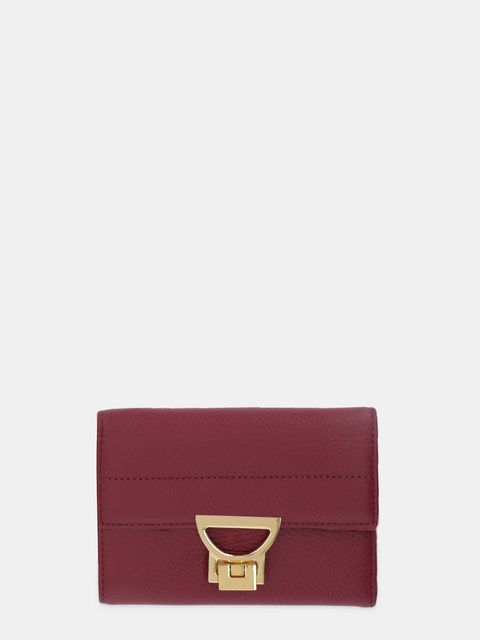 Coccinelle portfel skórzany damski kolor bordowy E2.MD5.11.D6.01 - zdjęcie produktu nr 1