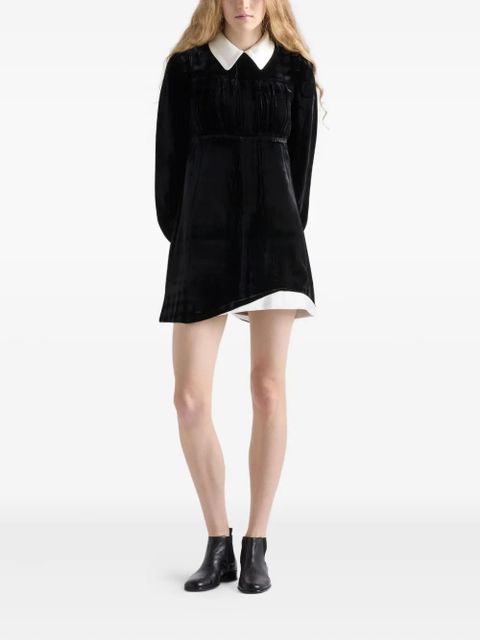 Prada collared mini dress - Black