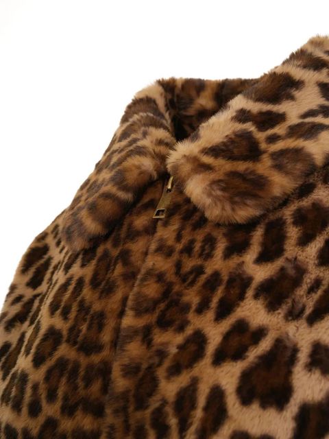 MC2 Saint Barth Aveline leopard zip jacket - Brown