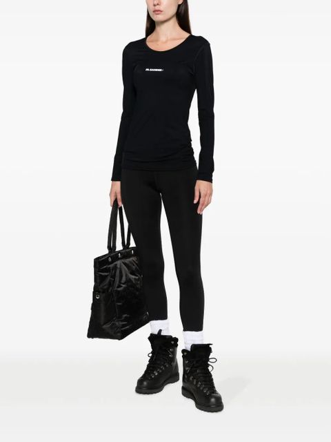 Jil Sander logo-print jersey T-shirt - Black - zdjęcie produktu nr 2