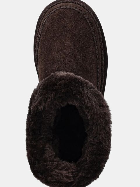 Answear.LAB śniegowce zamszowe kolor brązowy