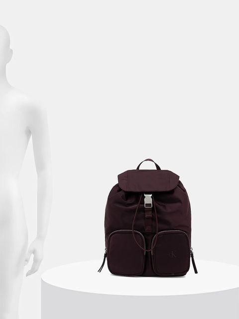 Calvin Klein plecak damski kolor fioletowy duży gładki LV04F3133G