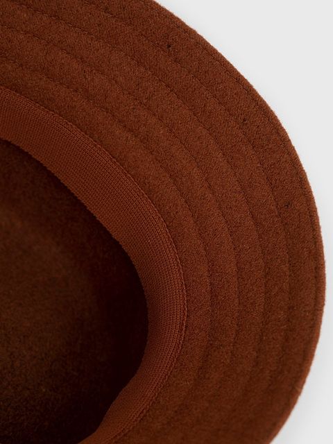 Kangol kapelusz wełniany kolor pomarańczowy wełniany