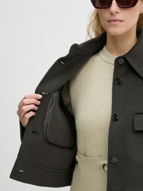 Nanushka kurtka wełniana NEVELLE