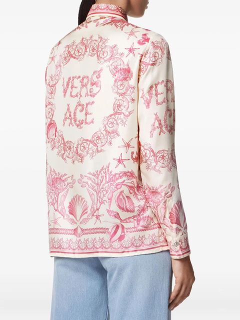 Versace Underwater Barocco-print shirt - Pink