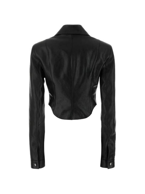 Magda Butrym collared leather jacket - Black - zdjęcie produktu nr 2