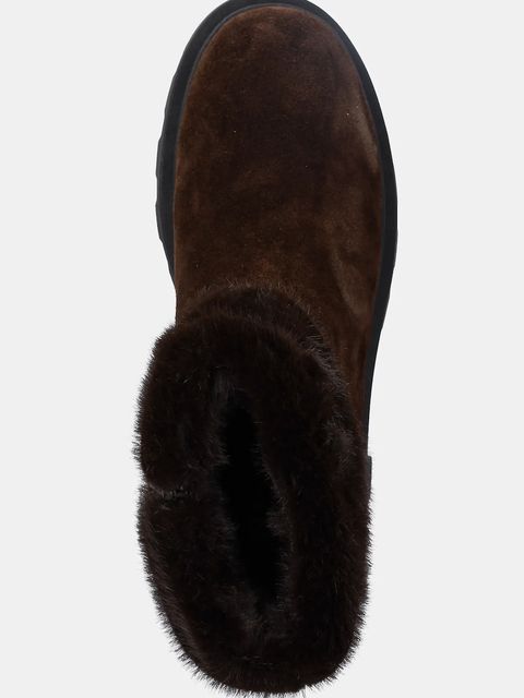 Blauer botki zamszowe KIMMEL damskie kolor brązowy na platformie F5KIMMEL10/SUE