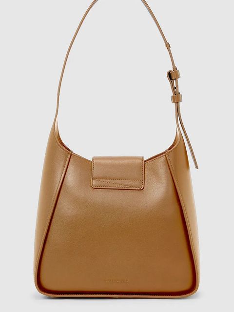 Karl Lagerfeld torebka skórzana K/SIGNATURE kolor brązowy A1W30434 - zdjęcie produktu nr 2