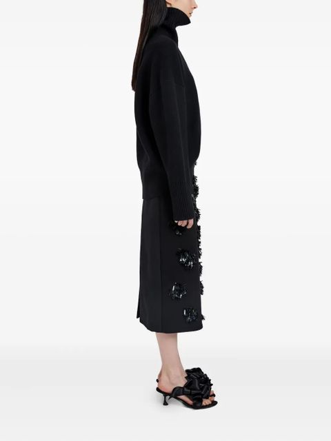 Proenza Schouler Moira embroidered skirt - Black - zdjęcie produktu nr 2