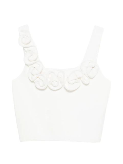 SANDRO floral-appliqué top - White - zdjęcie produktu nr 1