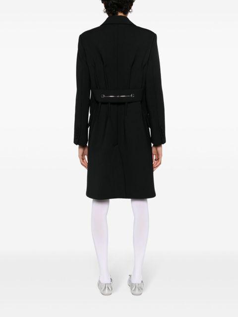 Gucci Horsebit-detail midi coat - Black
