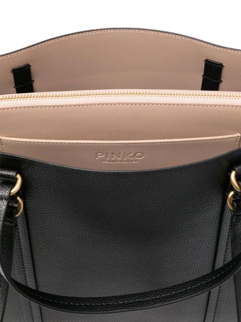 PINKO Love-Birds-motif leather bag - Black - zdjęcie produktu nr 2