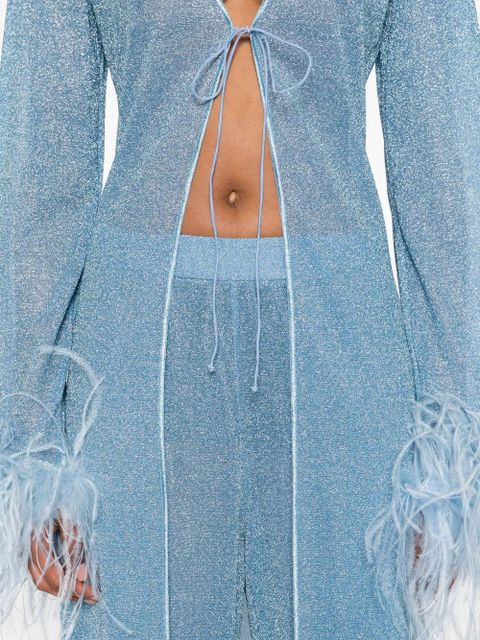 Oséree Lumière Plumage coat - Blue - zdjęcie produktu nr 2