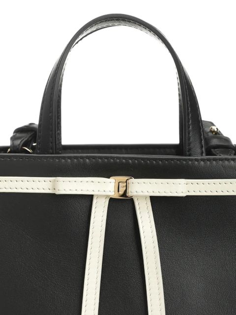Ferragamo bow top-handle tote bag - Black