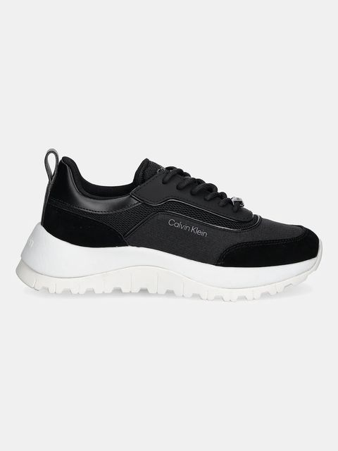 Calvin Klein sneakersy RUNNER LACE UP MESH MIX damskie kolor czarny HW0HW02487 - zdjęcie produktu nr 2