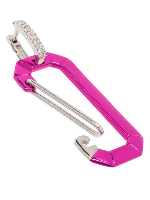 EÉRA large Chiara diamond-embellished earring - Pink