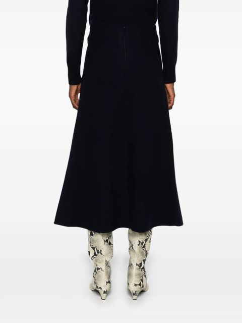 Jil Sander A-line midi skirt - Blue