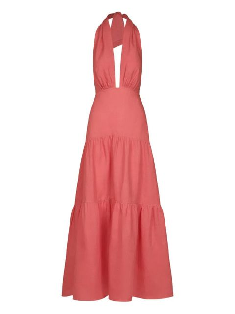 Johanna Ortiz Twilight tiered maxi dress - Pink - zdjęcie produktu nr 1