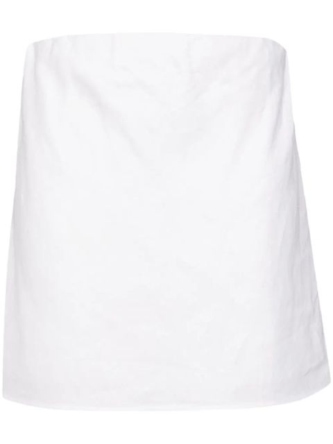 Reformation Mollie linen top - White - zdjęcie produktu nr 1