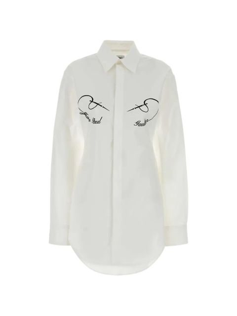 Jean Paul Gaultier poplin shirt - White - zdjęcie produktu nr 1