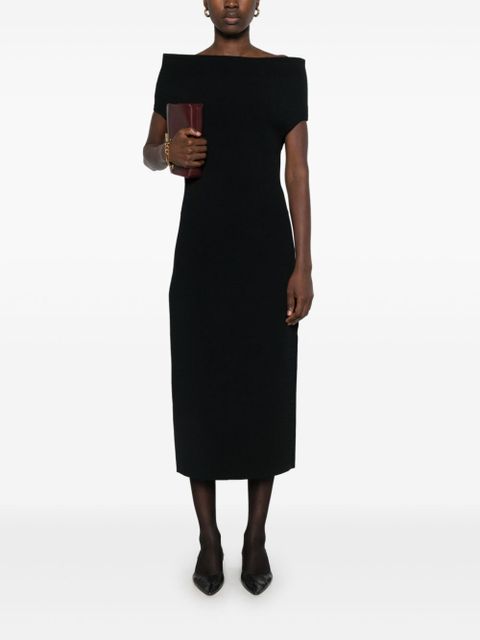 TOTEME double-knit maxi dress - Black - zdjęcie produktu nr 2