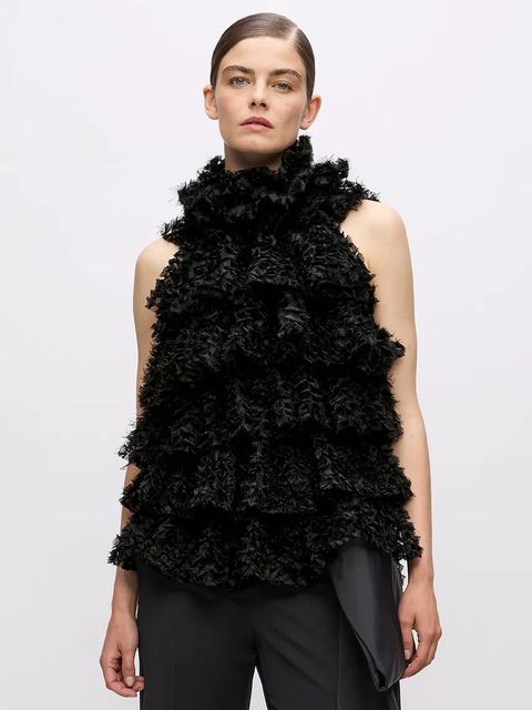 Karl Lagerfeld bluzka Karl Lagerfeld Studio damska kolor czarny A4W11041 - zdjęcie produktu nr 1