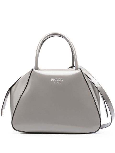 Prada small Supernova leather tote bag - Grey