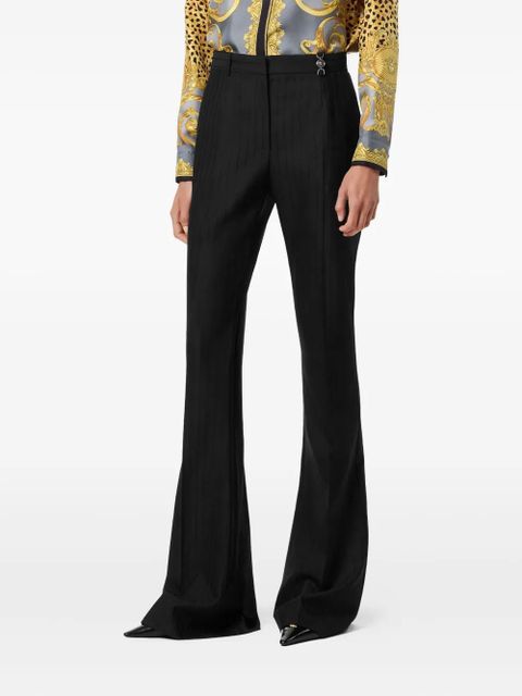 Versace pinstripe-flared trousers - Black - zdjęcie produktu nr 2