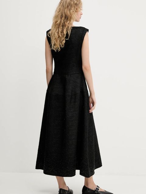 Stine Goya sukienka kolor czarny maxi rozkloszowana SG-PF25-D109-2379 - zdjęcie produktu nr 2