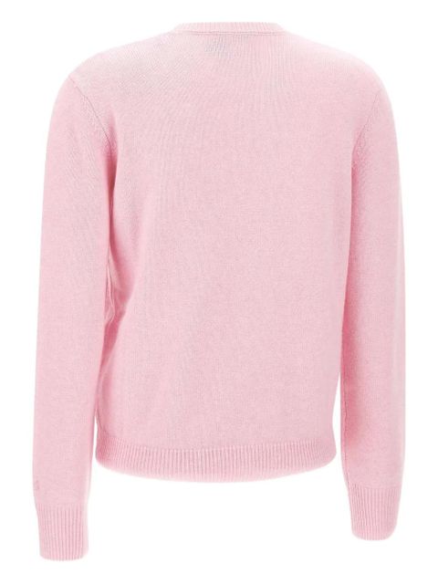 MC2 Saint Barth embroidered crew neck sweater - Pink