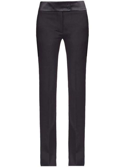 Ferragamo Tuxedo straight-leg tailored trousers - Black - zdjęcie produktu nr 1