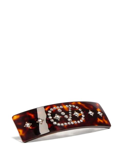 Valentino Garavani VLogo Signature hair clip - Brown