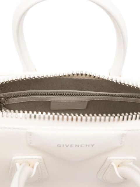 Givenchy mini Antigona leather tote bag - White