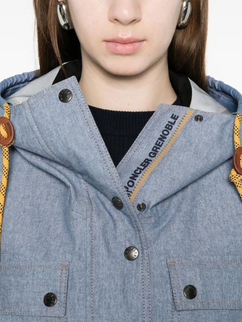 Moncler Grenoble Beziers chambray jacket - Blue