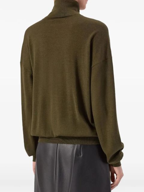 Saint Laurent wool turtleneck sweater - Green