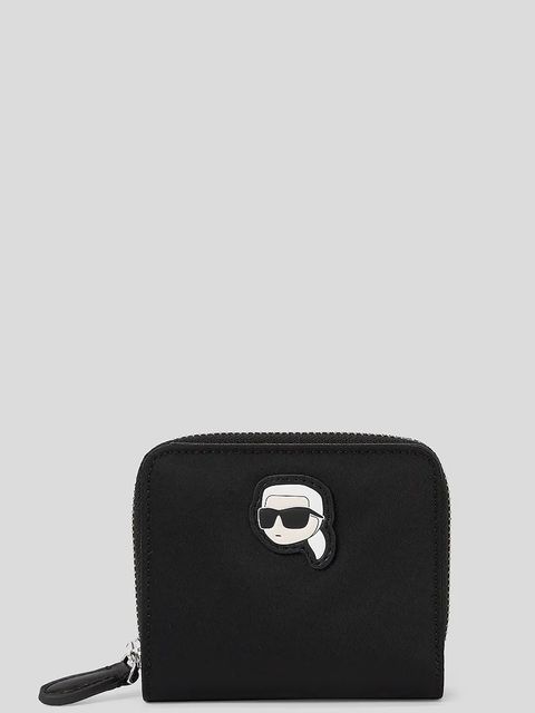 Karl Lagerfeld portfel IKON NYLON damski kolor czarny A3W32102 - zdjęcie produktu nr 1