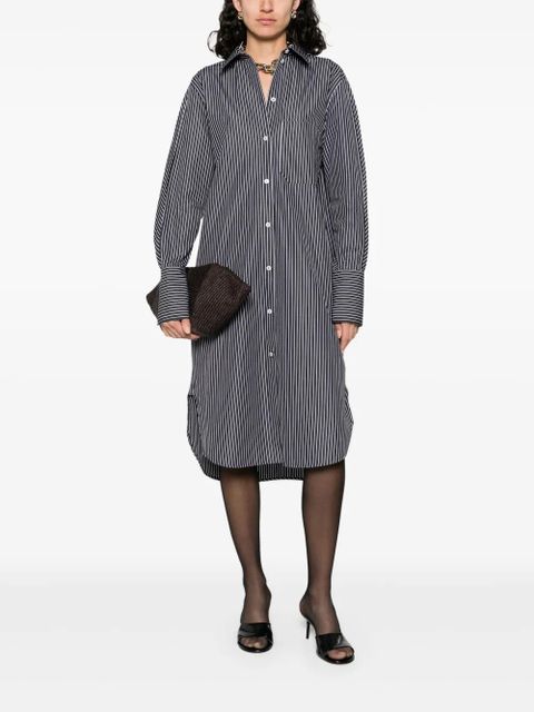 TOTEME striped shirt dress - Black - zdjęcie produktu nr 2