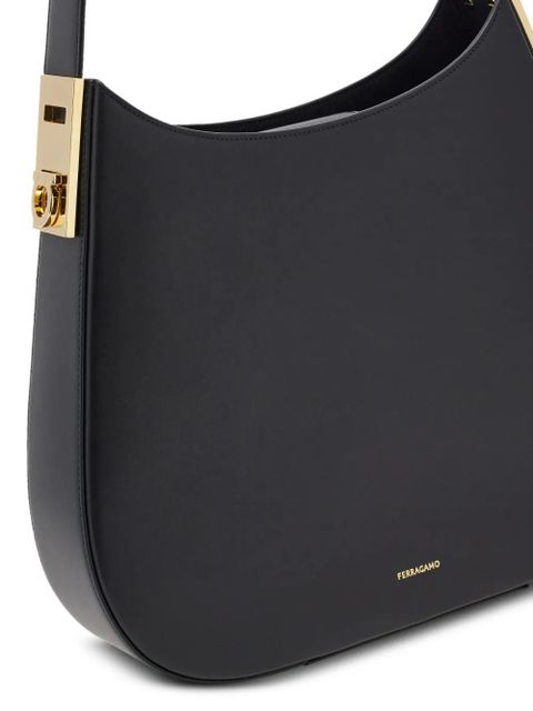 Ferragamo medium Ferragamo hobo bag - Black