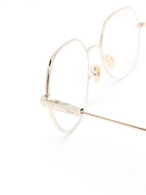Chloé Eyewear round-frame glasses - Blue