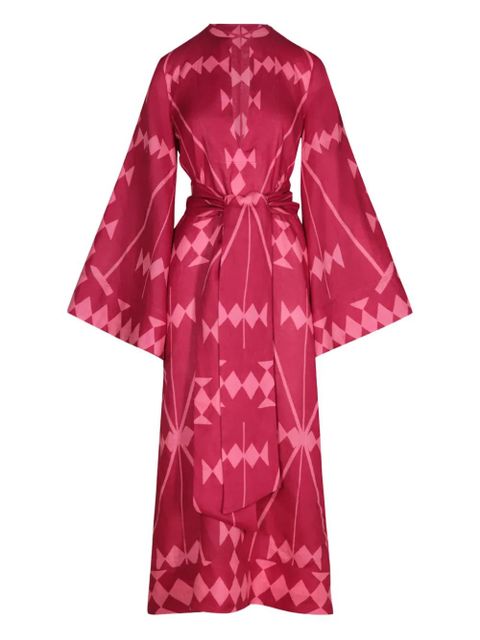 Johanna Ortiz Savannah geometric-print maxi dress - Pink - zdjęcie produktu nr 1